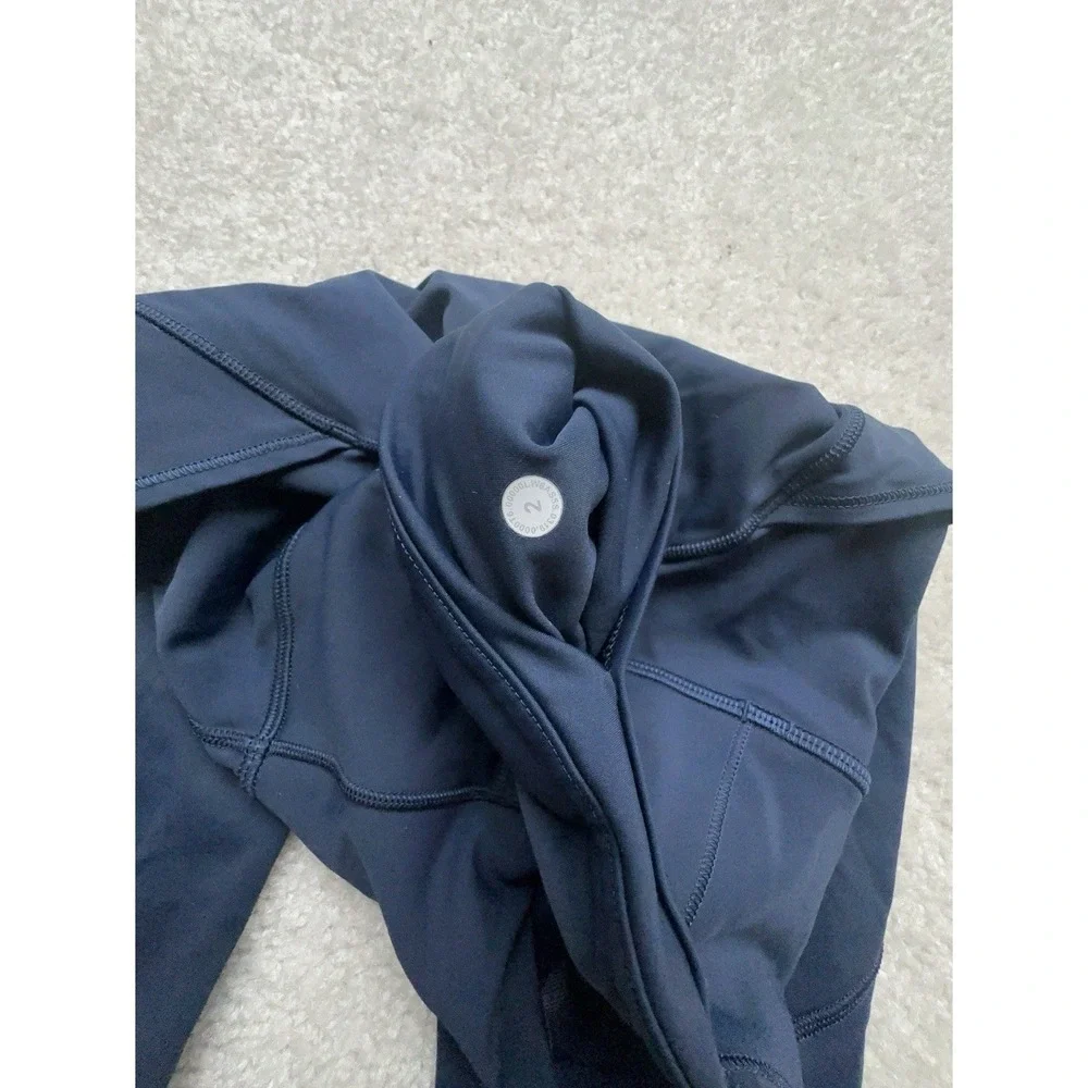 Lot of 2- Lululemon Fast And Free HR Crop 18